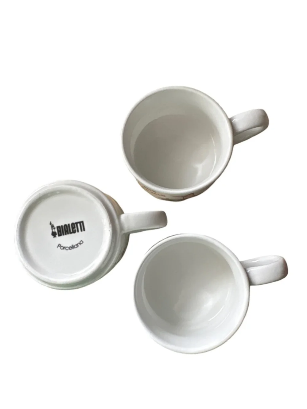 Bialetti Stackable Porcelain Cappuccino Mugs (3 set) made in Italy 🇮🇹